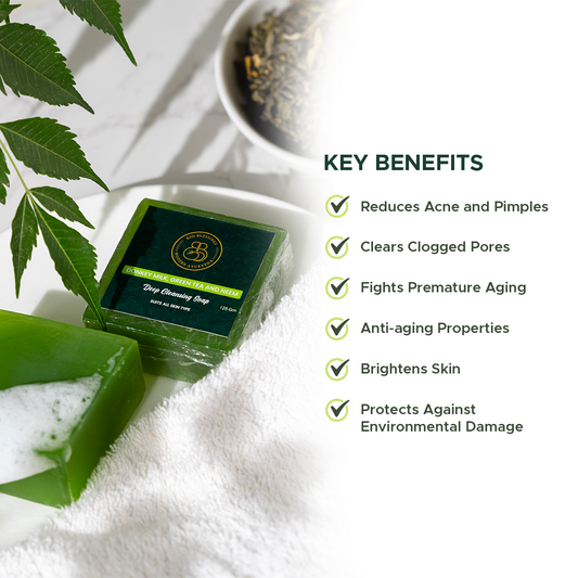 Donkey Milk Green Tea and Neem Soap (Pack of 2)
