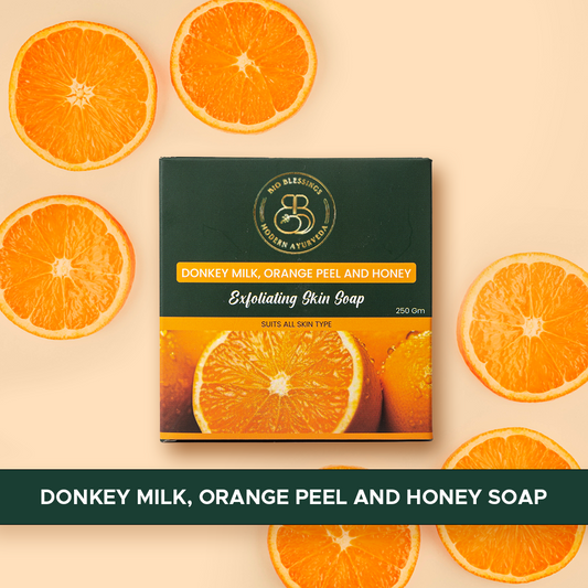 Donkey Milk Orange Peel and Honey Soap (Pack of 2)